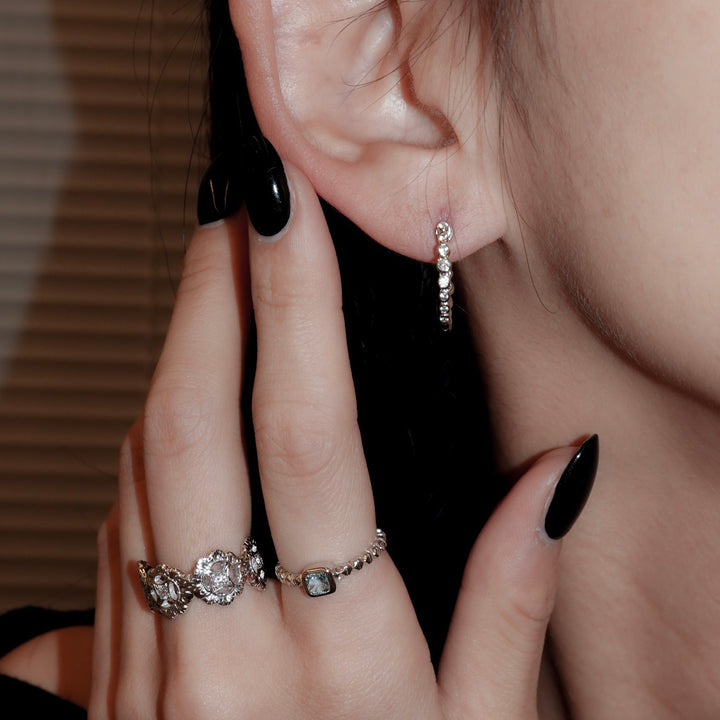 グラデーションジルコニアフープピアス(RGP)