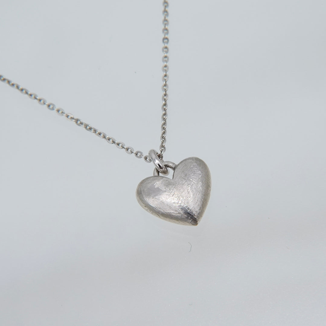 Silver necklace SMP7 ハートネックレスs