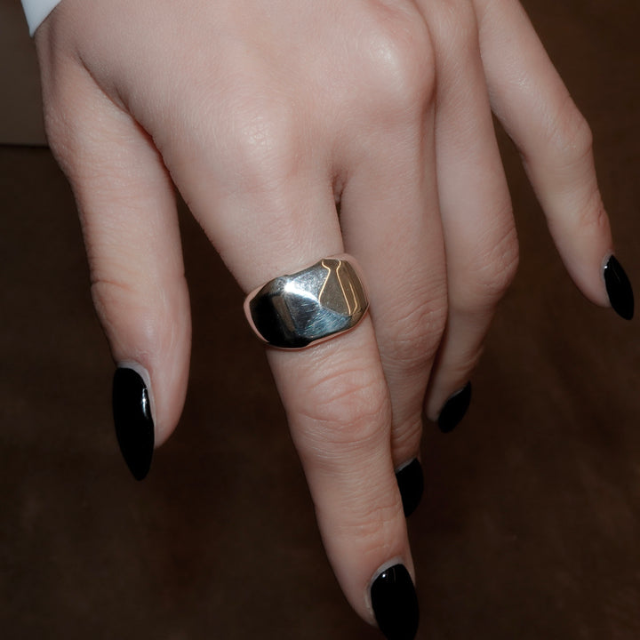 Stone cut ring medium