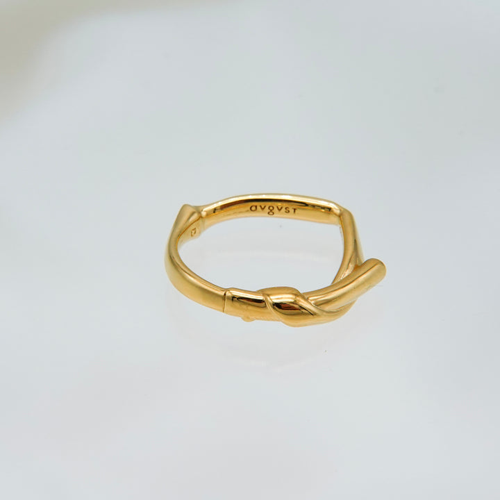 Grass Knot Ring Gold Vermeil