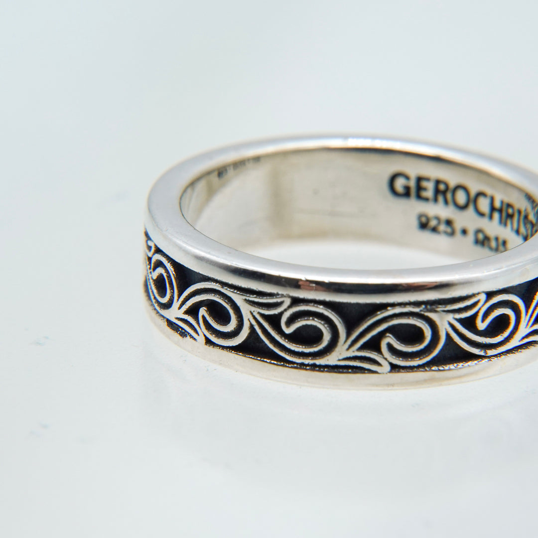 Kyma band ring in Sterling Silver_2719