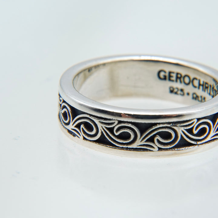 Kyma band ring in Sterling Silver_2719