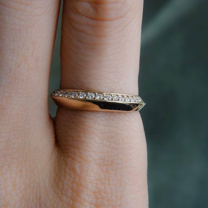Prism Single Ray Ring -【Lab Grown Diamond】