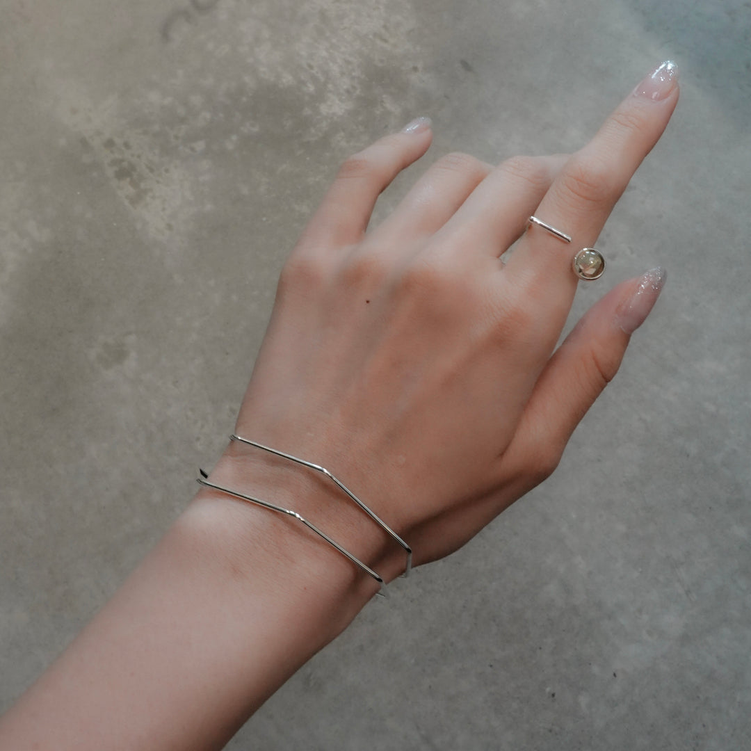 Open Ring / Lemon Quartz