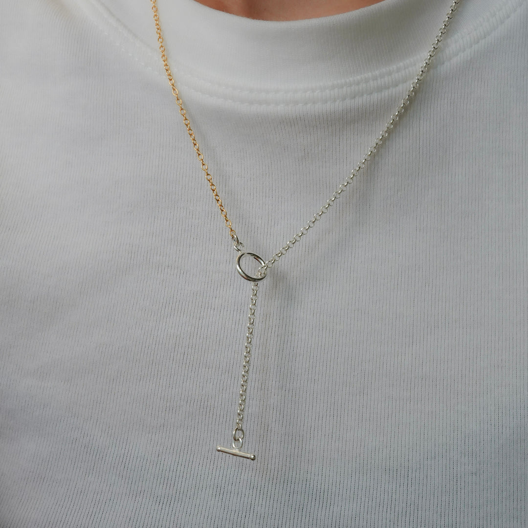 Bicolor Line Neckless