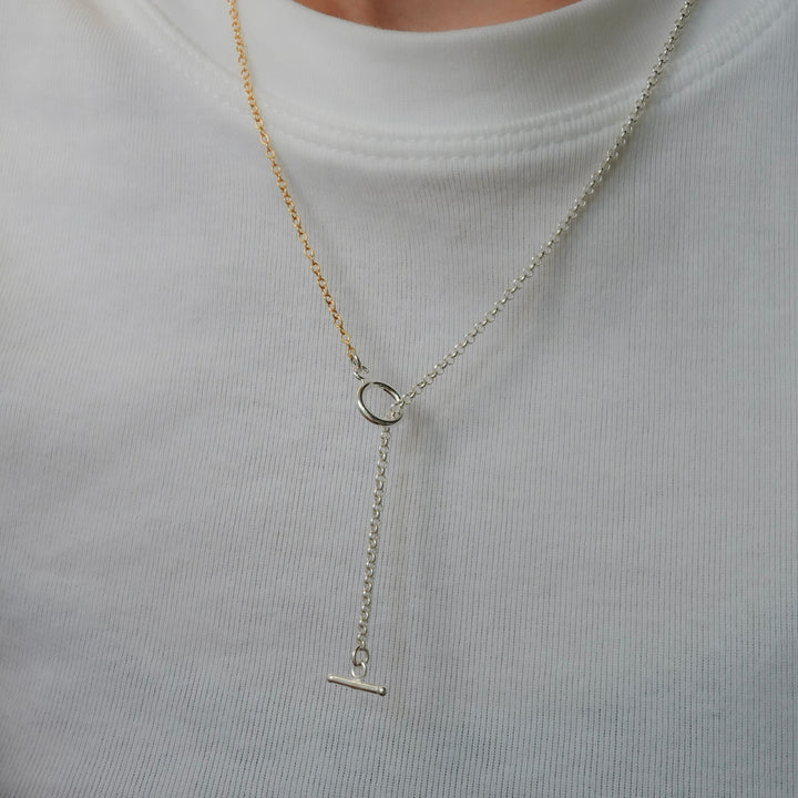 Bicolor Line Neckless