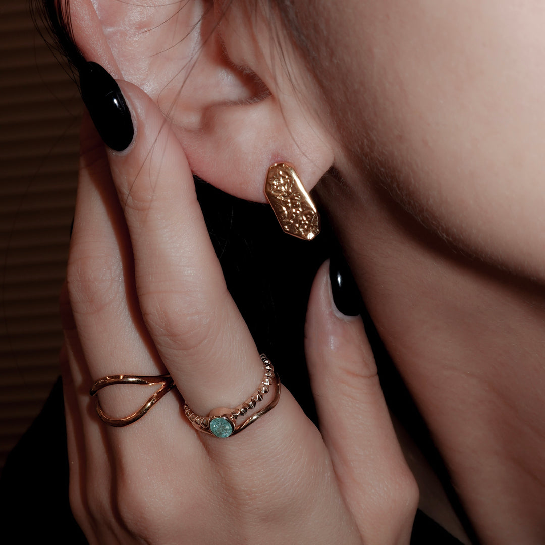 ラッキーチャームピアス(Gold)_ナロー