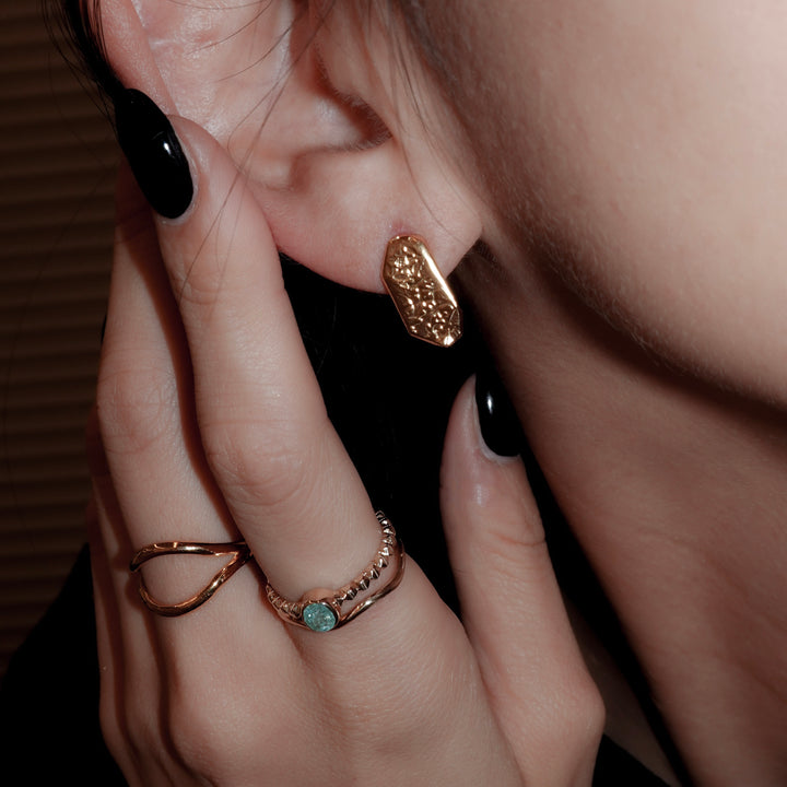 ラッキーチャームピアス(Gold)_ナロー