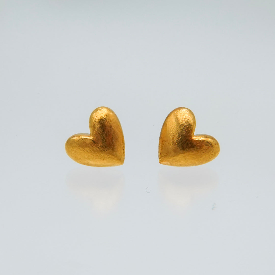 Gold pierced earrings GMA23ピアス Heart