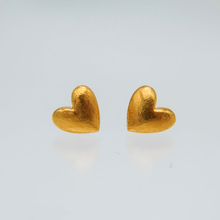 Gold pierced earrings GMA23ピアス Heart