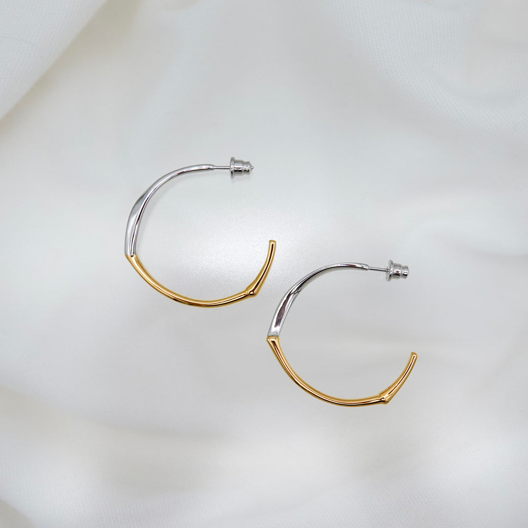 Bicolour Grass Earrings
