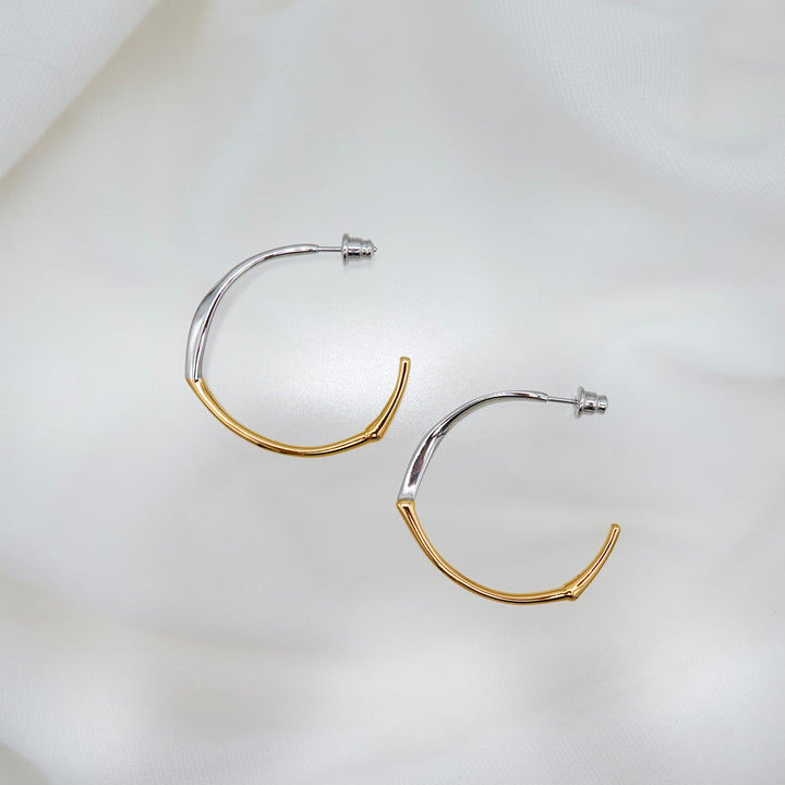 Bicolour Grass Earrings
