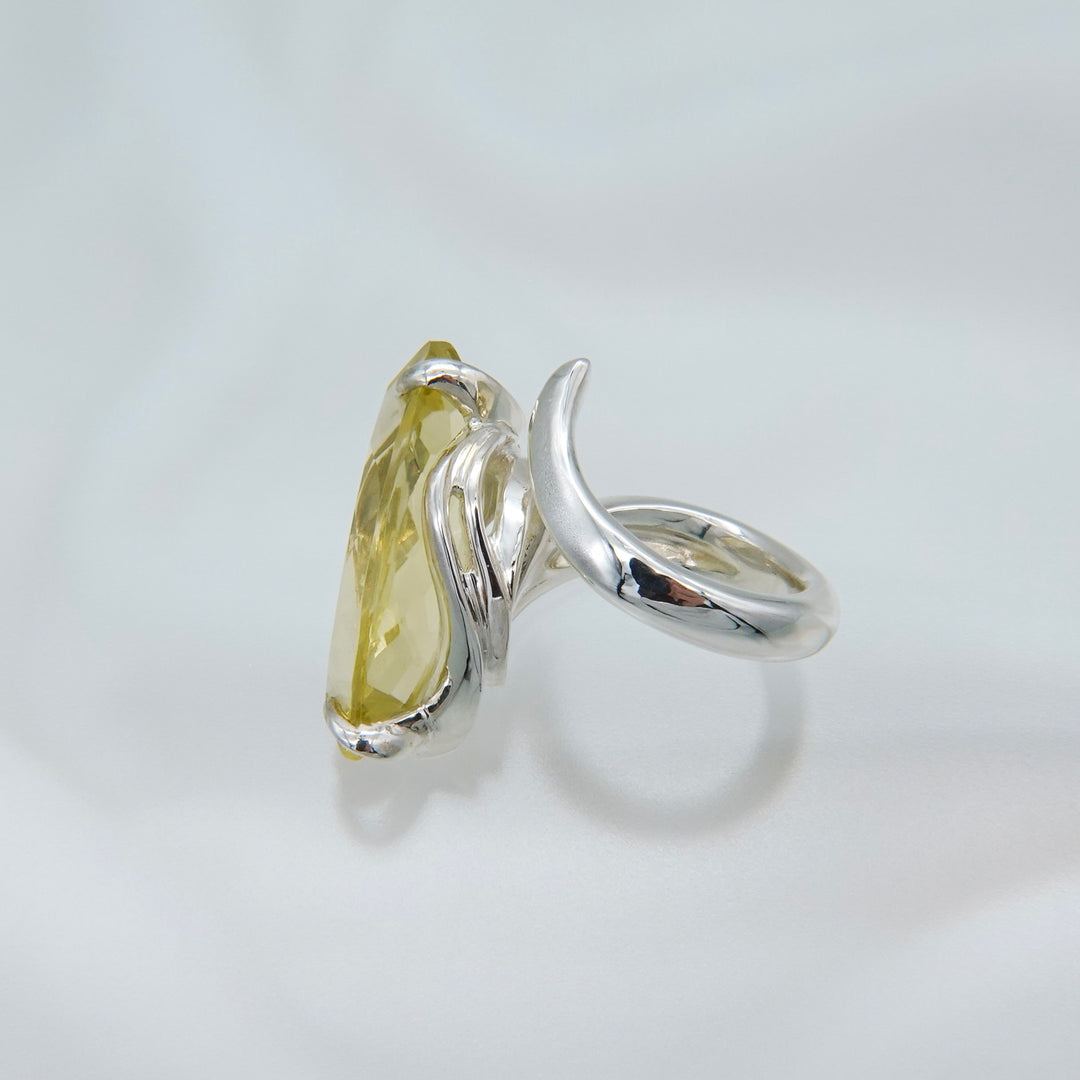 FIRE Flame / Jewel Ring (Lemon Quartz)