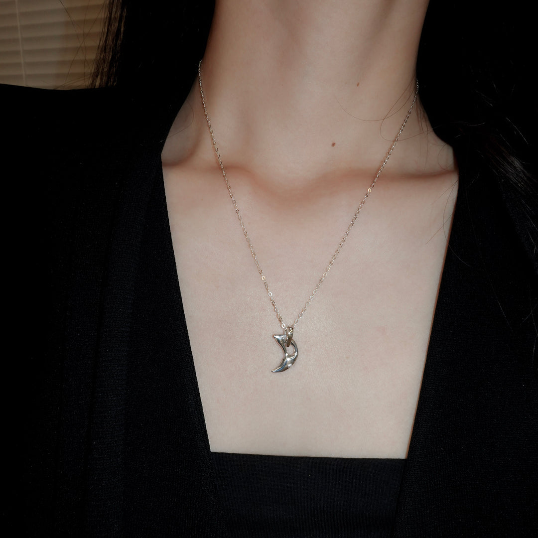 Charm Necklace-Crescent Moon