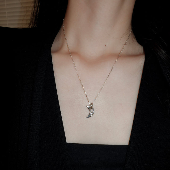 Charm Necklace-Crescent Moon