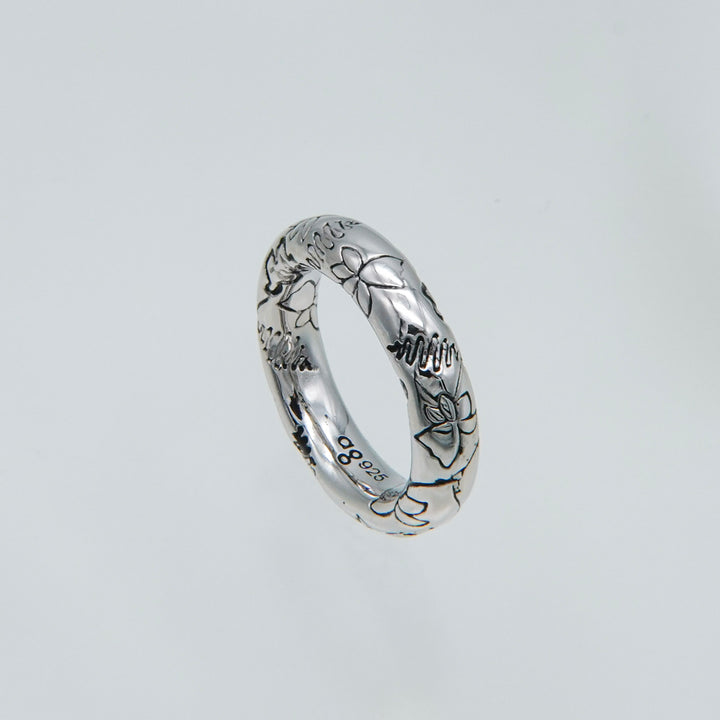 Black Millefleurs Ring