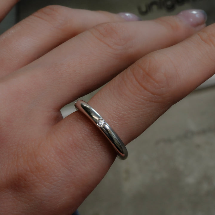 Thin sparkle ring