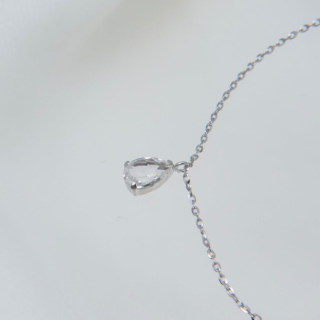 STARRY BRACELET - S- _10KWG x White topaz x Blue topaz x Lemon quartz