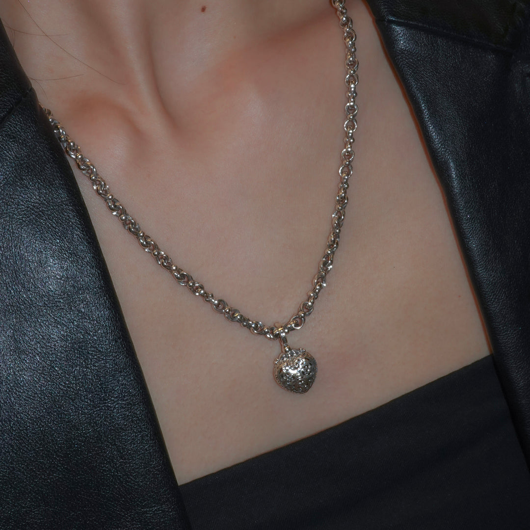 Roxanna Heart Pendant in Sterling Silver_10033C