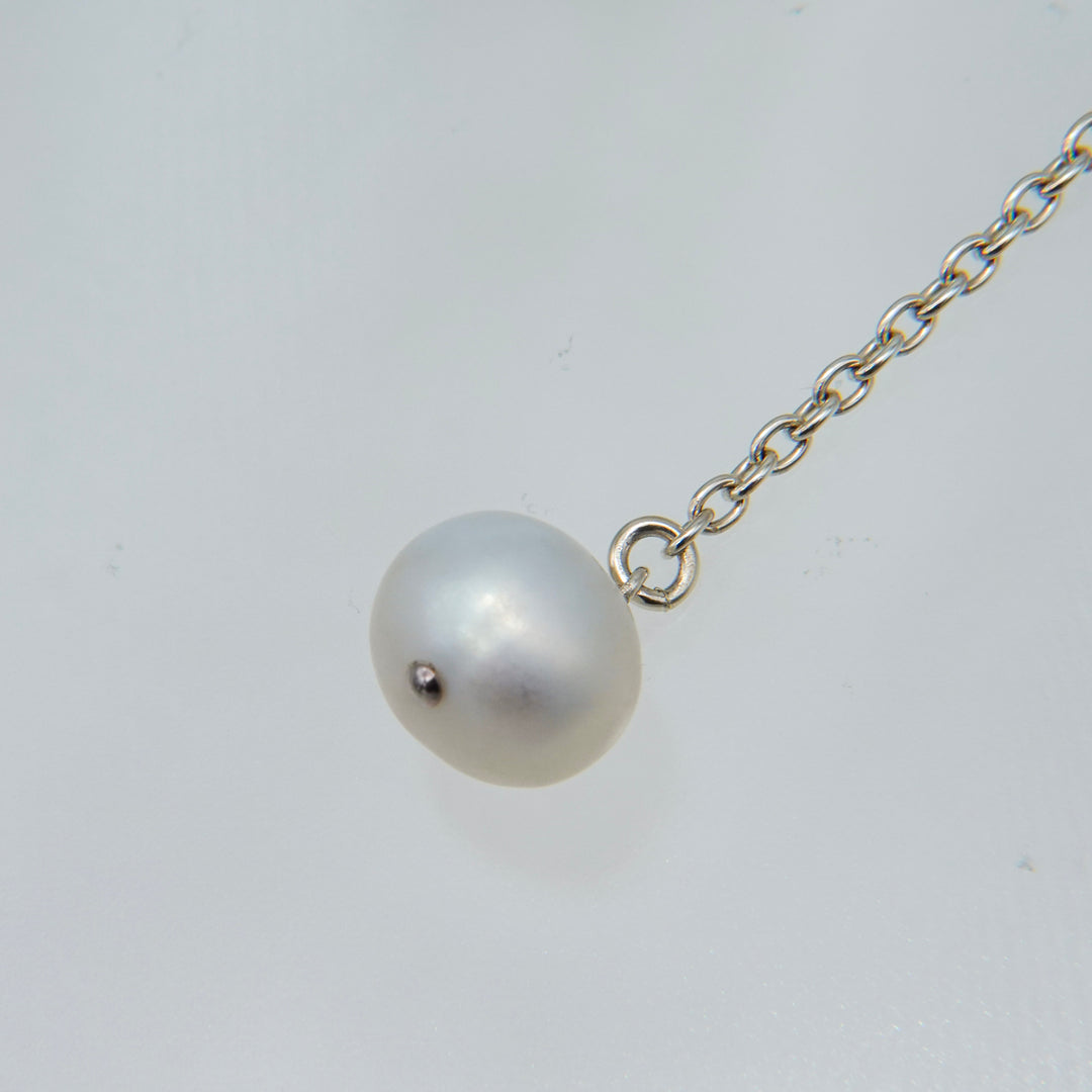 "Pearl" dangle pierce (SILVER)