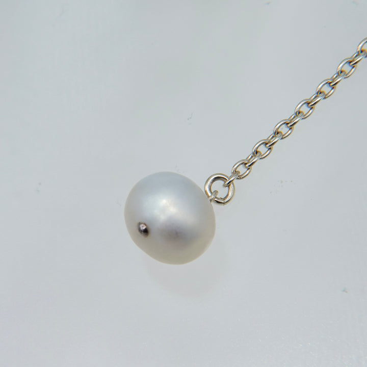 "Pearl" dangle pierce (SILVER)