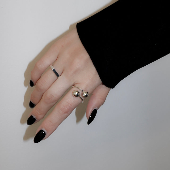 "Proto" signet thin ring (SILVER)