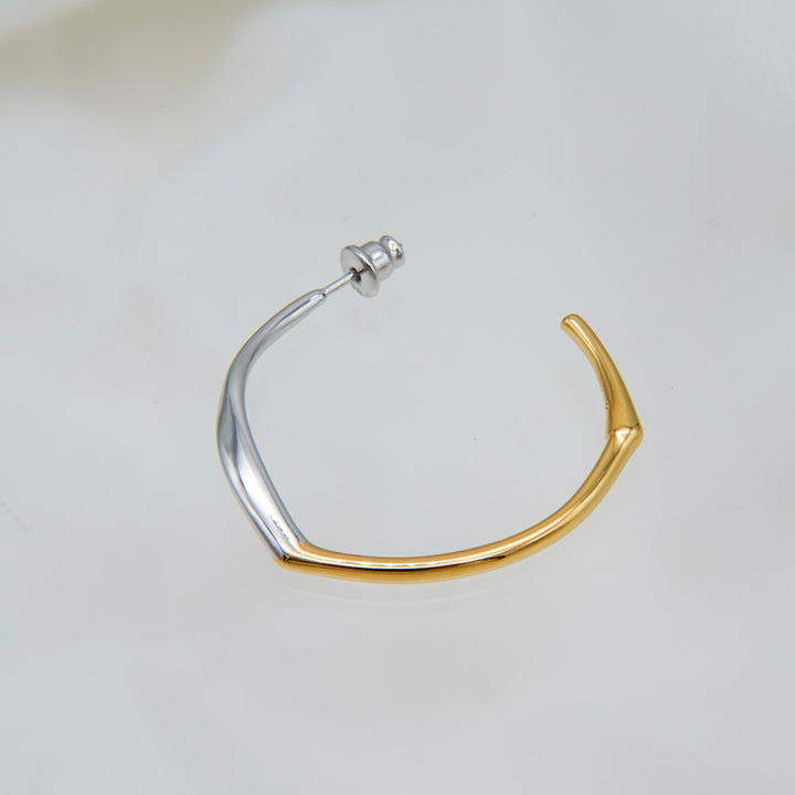 Bicolour Grass Earrings