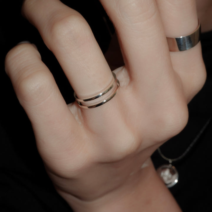 Square Line Cuff Ring