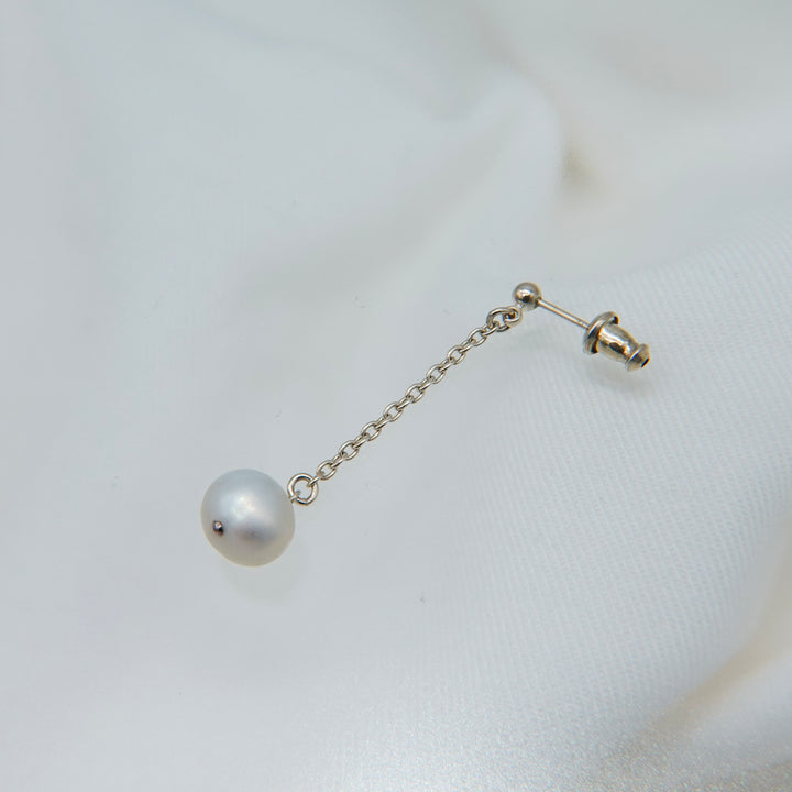 "Pearl" dangle pierce (SILVER)