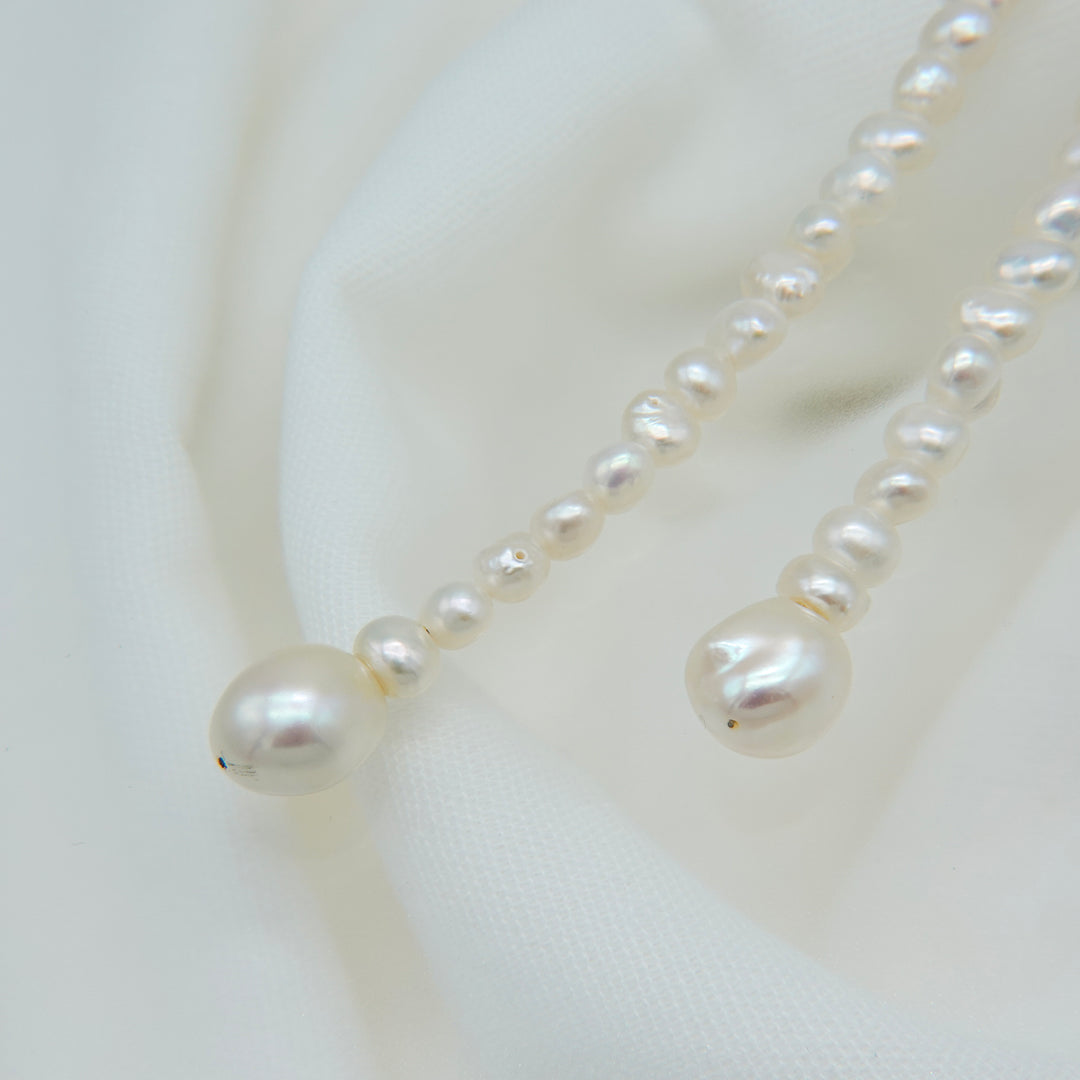 BAROQUE PEARL FREE LONG NECKLACE 130