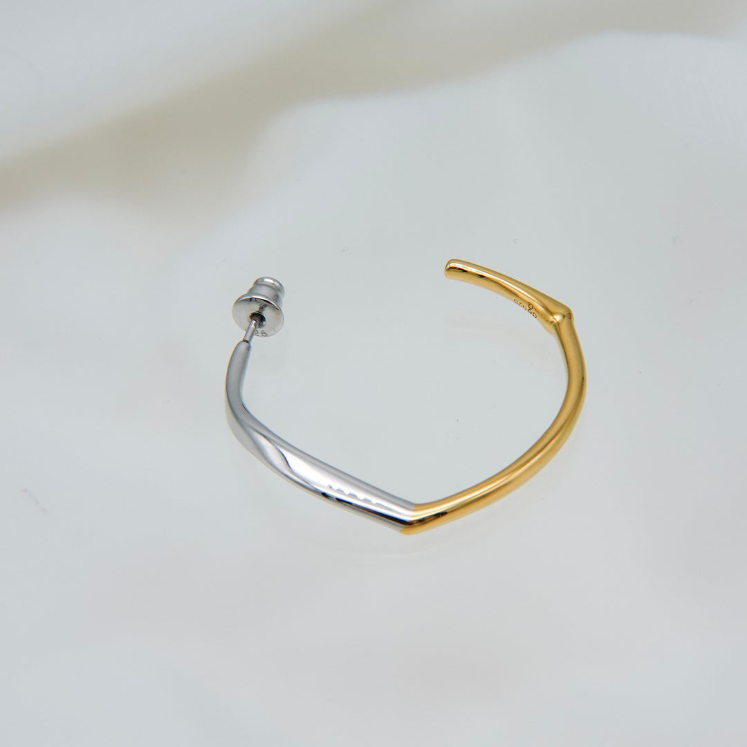 Bicolour Grass Earrings