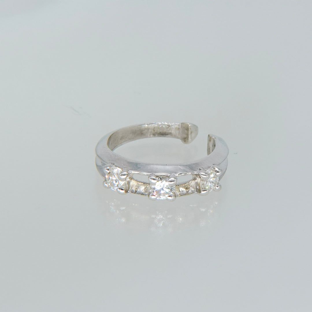 Float Ear cuff -【Natural Diamond】