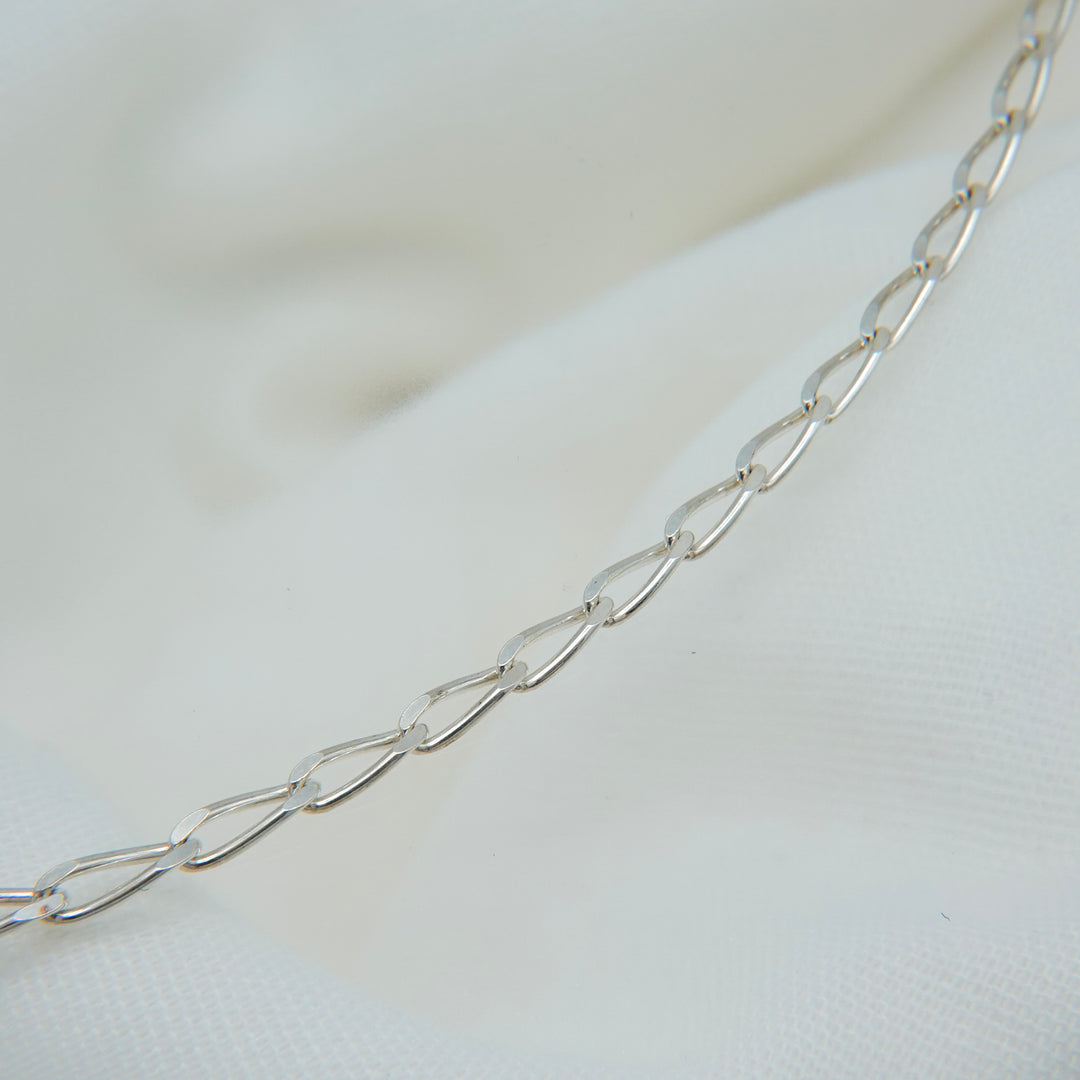 BAROQUE PEARL CHAIN 3WAY NECKLACE 80 (Silver)