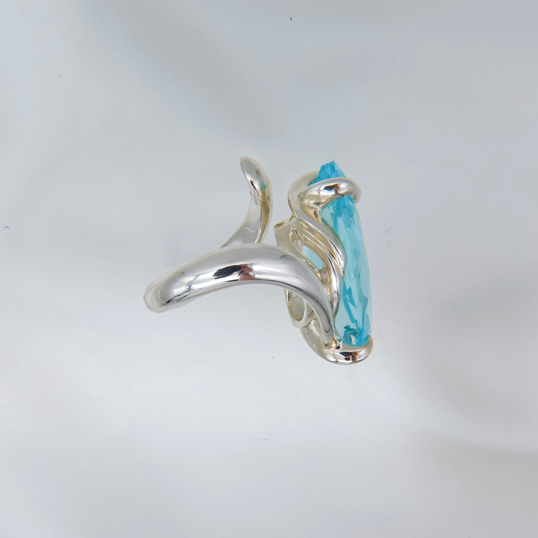 FIRE Flame / Jewel Ring (Blue Quartz)
