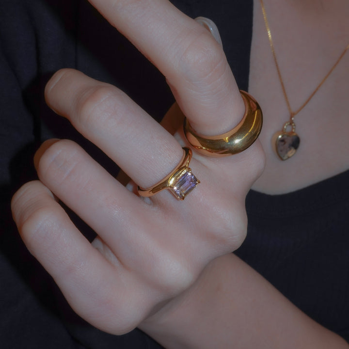 On the edge ring- Ametrine