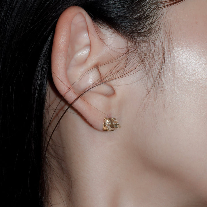 Reflection Quartz Stud Pierced Earring