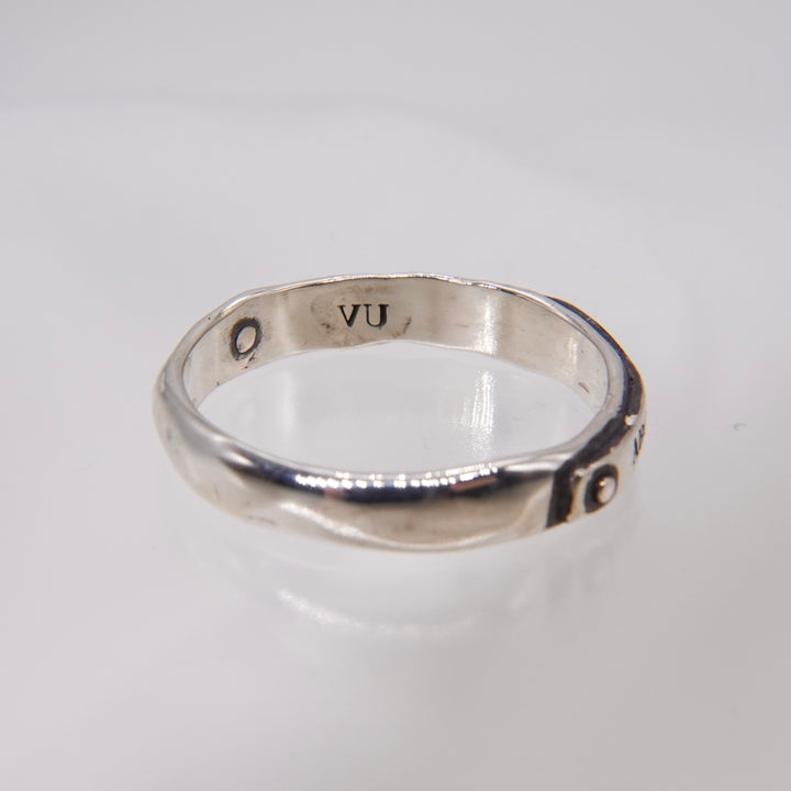 ABC logo plate ring S