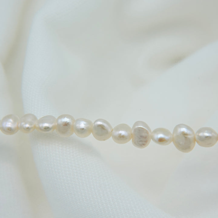 BAROQUE PEARL CHAIN 3WAY NECKLACE 80 (Silver)