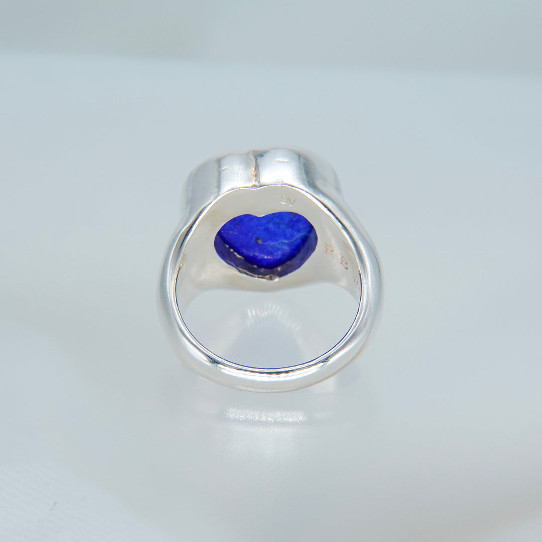 Gem Heart ring- Lapis lazuli