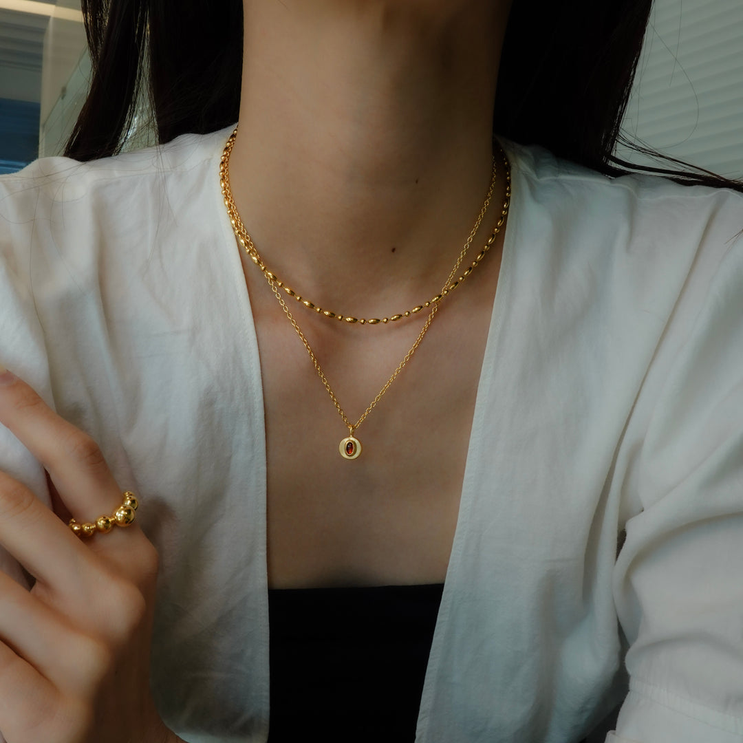 ball gem necklace