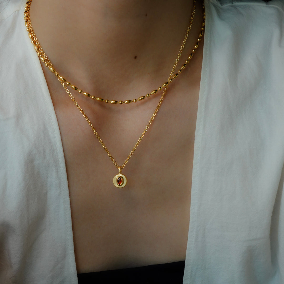 ball gem necklace