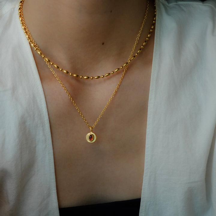 ball gem necklace