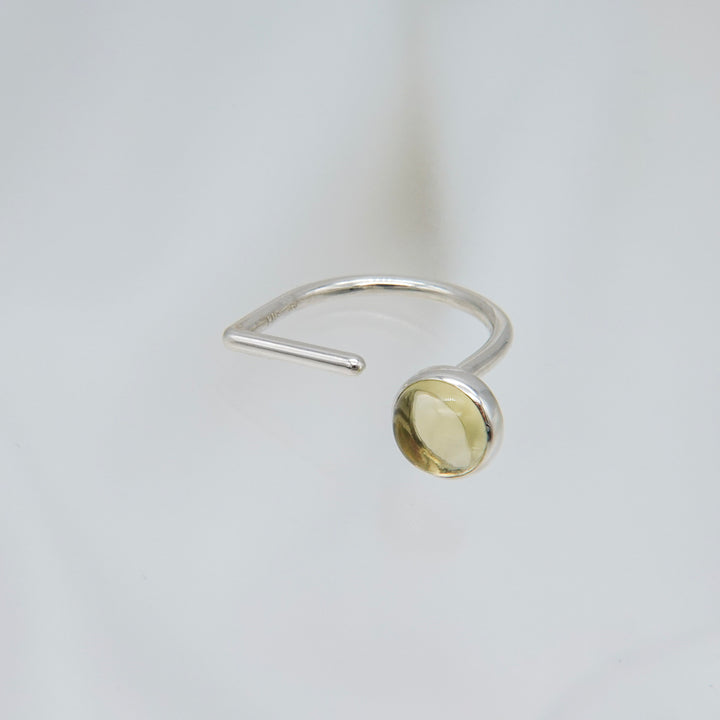 Open Ring / Lemon Quartz