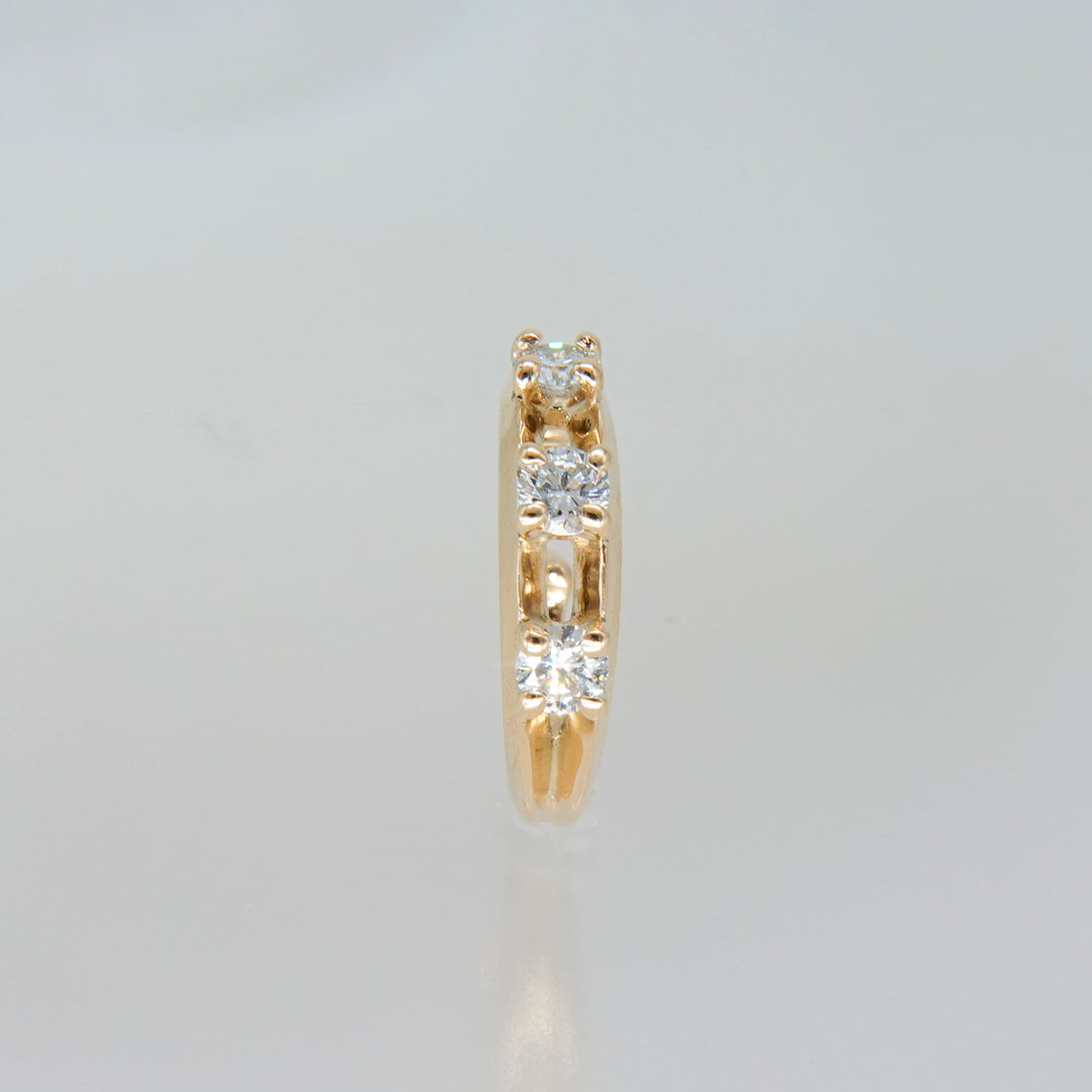 Float Ear cuff -【Natural Diamond】