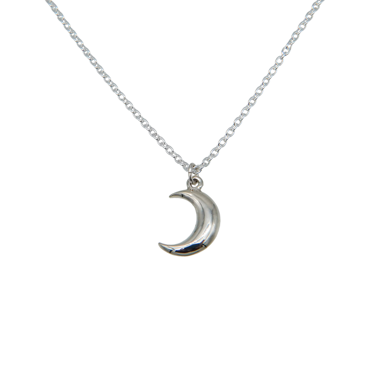 "Moon" charm necklace (SILVER)