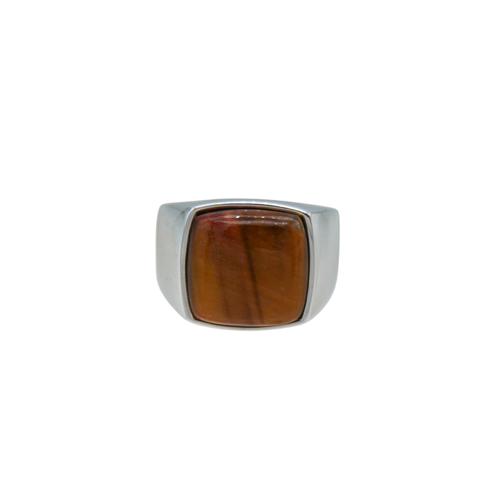 Tiger eye Signet Ring