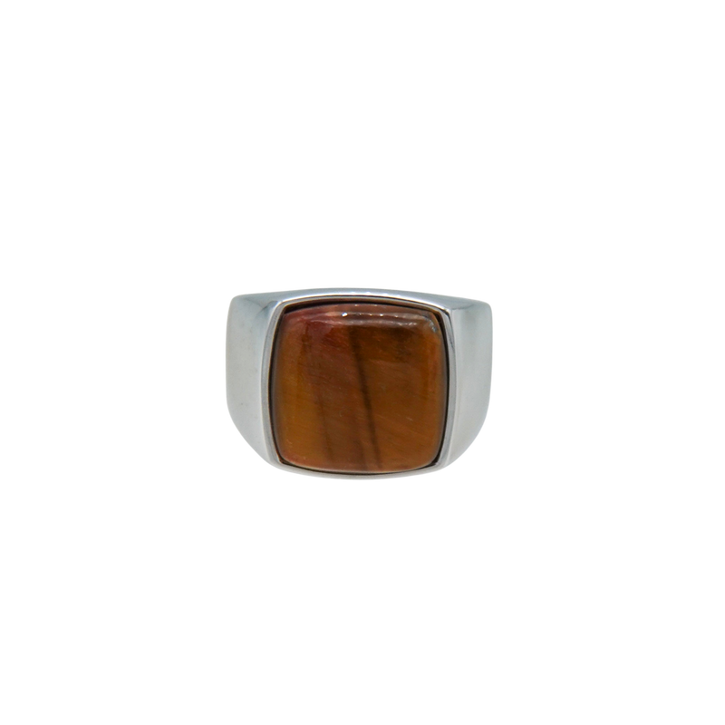 Tiger eye Signet Ring