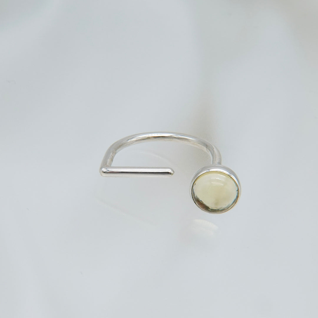 Open Ring / Lemon Quartz