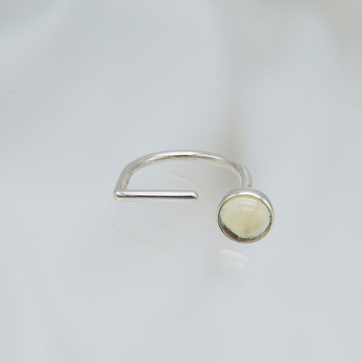 Open Ring / Lemon Quartz
