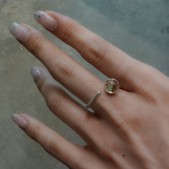 Open Ring / Lemon Quartz